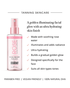Minetan - Rose Illuminating Facial Tan Mist
